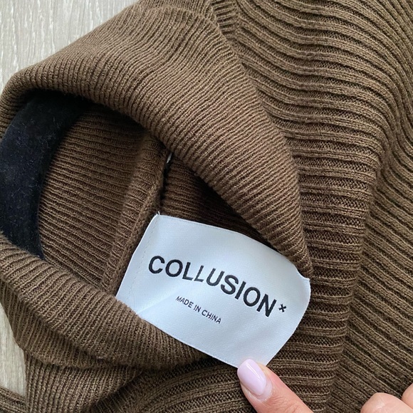 Asos brown turtleneck sweater - Picture 3 of 4